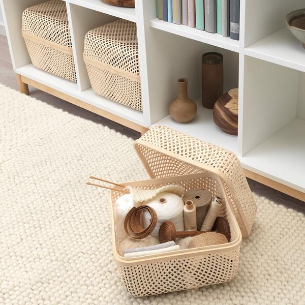【IKEA/イケア/通販】SMARRA スマッラ ふた付きボックス, ナチュラル[C](40348065) |  | 01