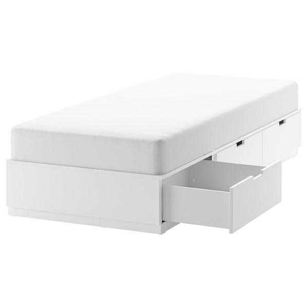 【IKEA/イケア/通販】NORDLI ノールドリ ベッドフレーム 収納付き, ホワイト[3](40349852) | 