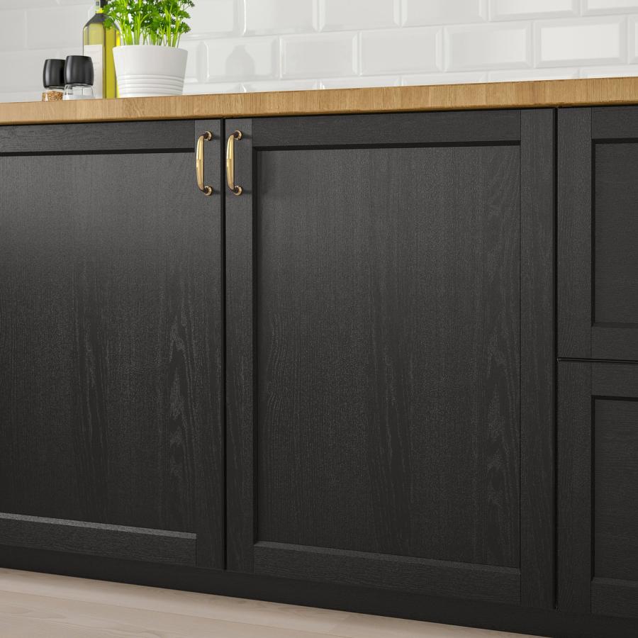 [IKEA/イケア/通販]LERHYTTAN レルヒッタン 扉, ブラックステイン, 60x80 cm[E](40356022)の画像