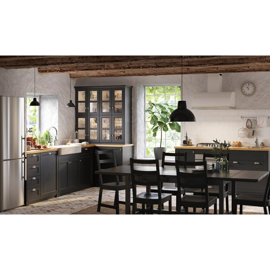 [IKEA/イケア/通販]LERHYTTAN レルヒッタン 扉, ブラックステイン, 60x80 cm[E](40356022)の画像