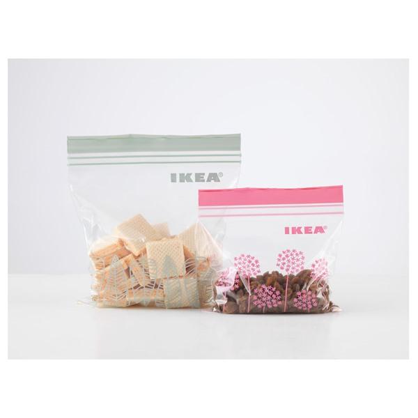 【IKEA/イケア/通販】ISTAD イースタード フリーザーバッグ, ピンク/グリーン[A](40385289) |  | 01