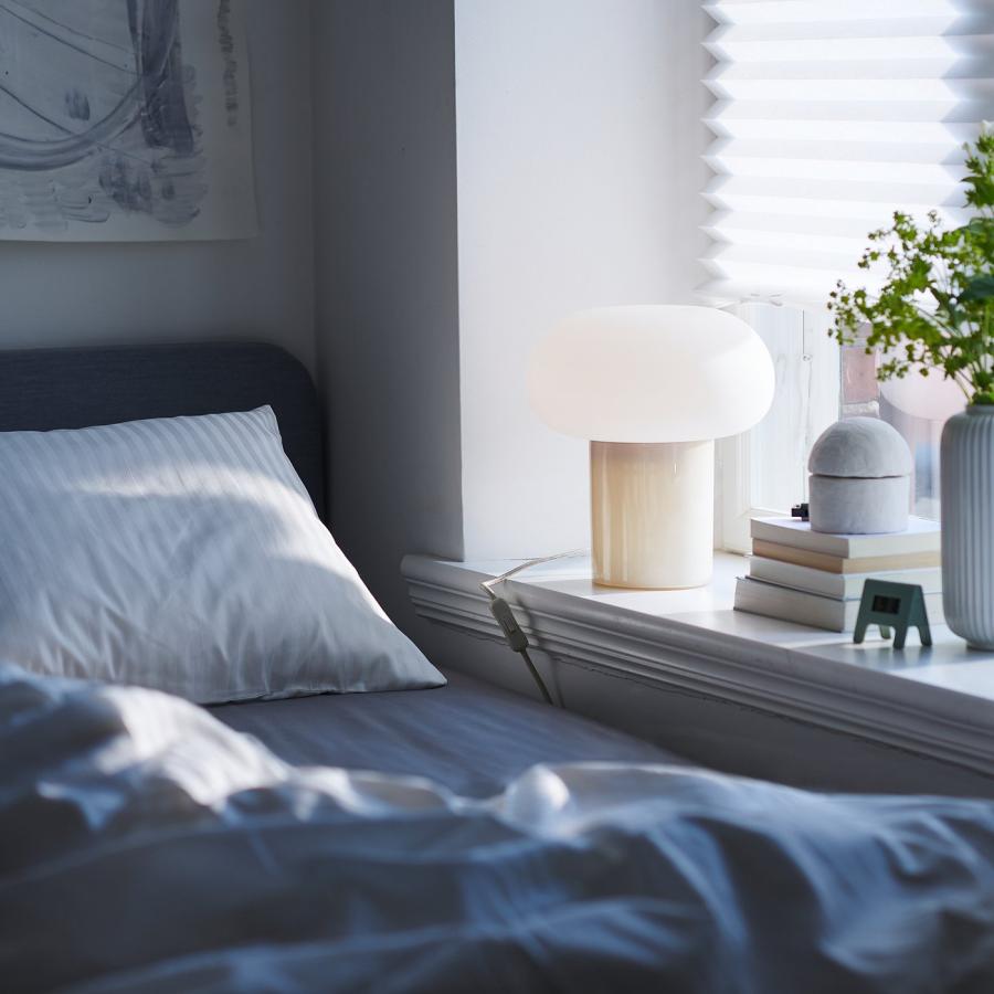 [IKEA/イケア/通販]DEJSA デイサ テーブルランプ, ベージュ/オパールホワイト ガラス, 28 cm[C](40404990) |  | 04