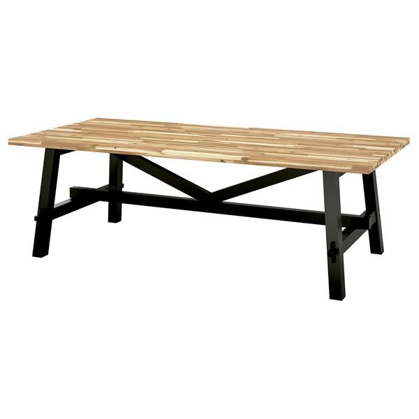 [IKEA/イケア/通販]SKOGSTA スコグスタダイニングテーブル, アカシア材/ブラック,235x100 cm[L](40419265) | 