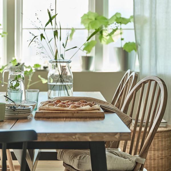 [IKEA/イケア/通販]SKOGSTA スコグスタダイニングテーブル, アカシア材/ブラック,235x100 cm[L](40419265) |  | 04