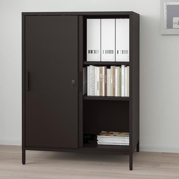 【IKEA/イケア/通販】TROTTEN トロッテン キャビネット 引き戸付, チャコール[GF](40474860) |  | 02