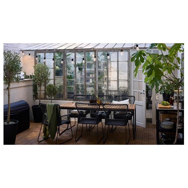 [IKEA/イケア/通販]VASMAN ヴェスマン伸長式テーブル、屋外用, ライトブラウンステイン,135/190x74 cm[JF](40479259) |  | 03