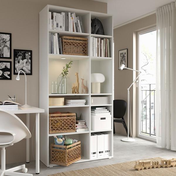 【IKEA/イケア/通販】VIHALS ヴィーハルス シェルフユニット 棚板10枚付, ホワイト[KK](40483275) |  | 02