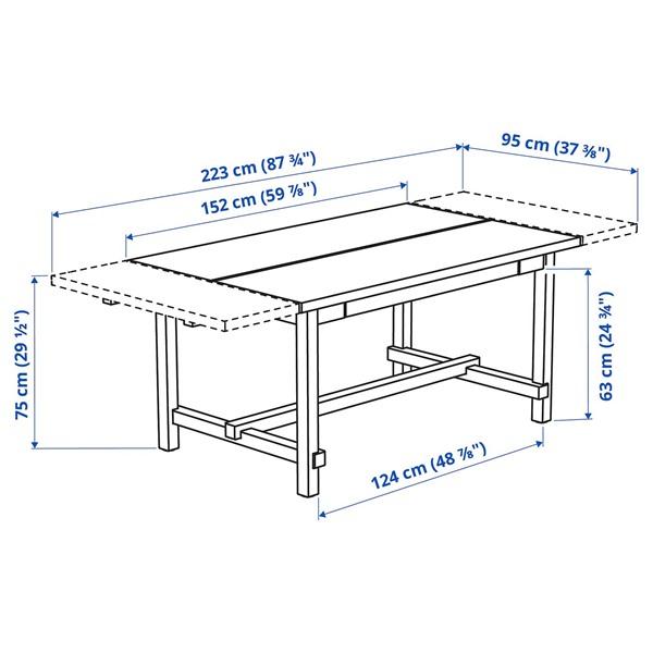 [IKEA/イケア/通販]NORDVIKEN ノルドヴィーケン伸長式テーブル, アンティークステイン,152/223x95 cm[3](40488560) |  | 04