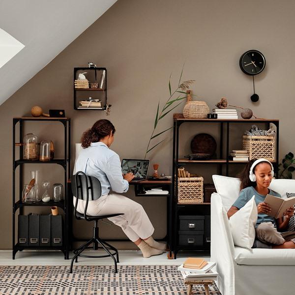 [IKEA/イケア/通販]GULLHULT グルフルト ウォールシェルフ, ブラック/パイン材 アンティーク調, 30x40 cm[D](40489022) |  | 03