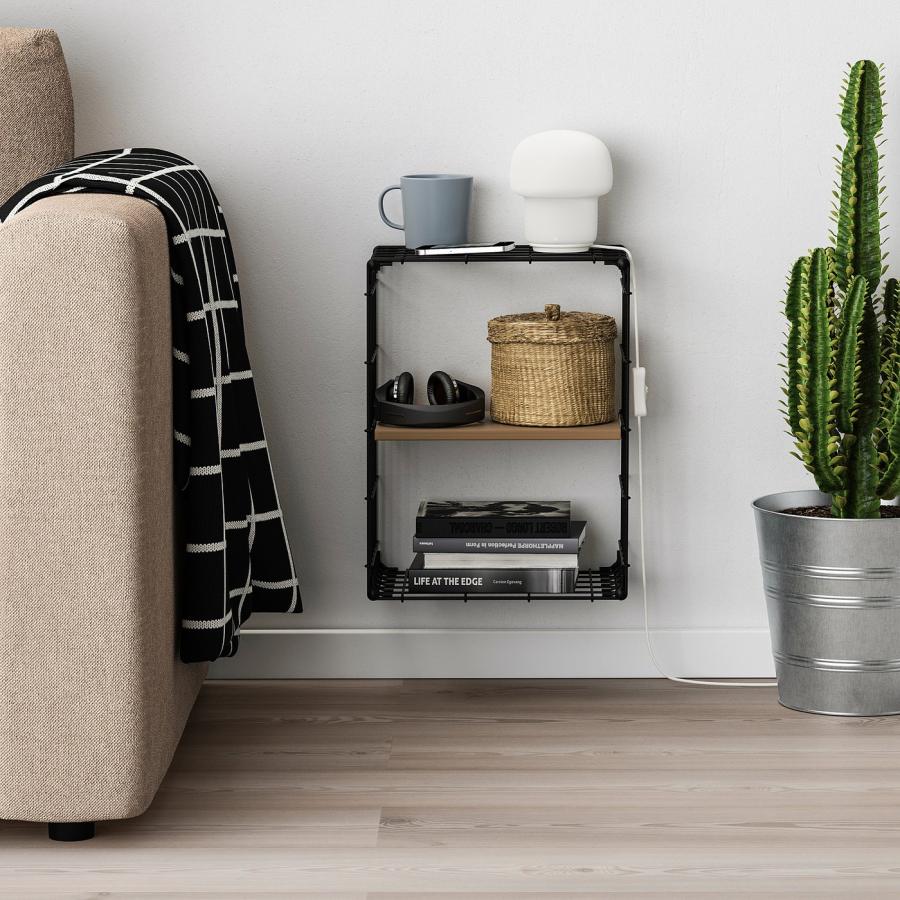 [IKEA/イケア/通販]GULLHULT グルフルト ウォールシェルフ, ブラック/パイン材 アンティーク調, 30x40 cm[D](40489022) |  | 05