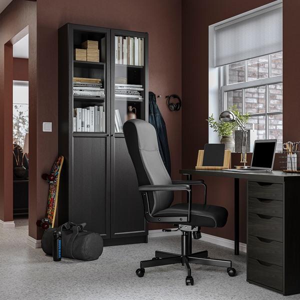 【IKEA/イケア/通販】MILLBERGET ミルベルゲット 回転チェア, ムールム ブラック[E](40489395) |  | 01