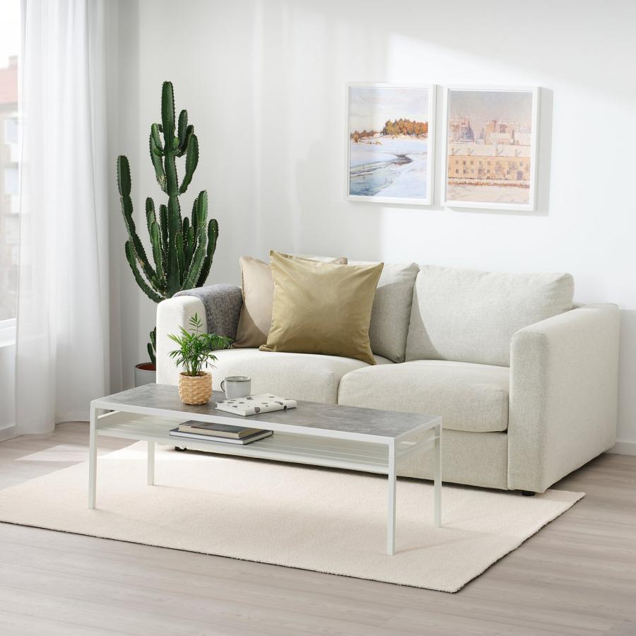 イケア　KNARDRUPラグ パイル短 ホワイト133x195 cm IKEA/イケア/通販]KNARDRUP クナールドルップ ラグ パイル短, ホワイト