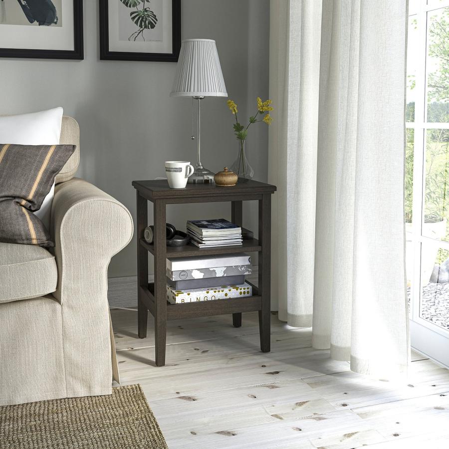 [IKEA/イケア/通販]IDANAS イダネス サイドテーブル, ダークブラウン ステイン仕上げ, 46x36 cm[D](40496046) |  | 01