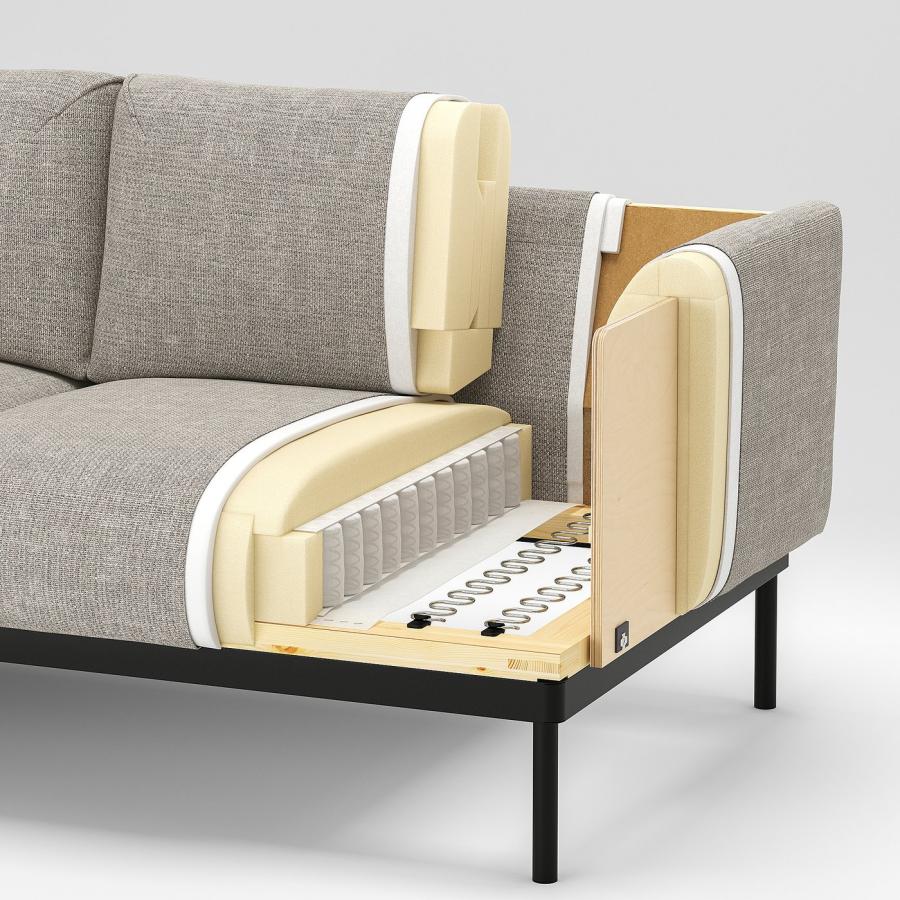 IKEA/イケア/通販]APPLARYD エップラリード 3人掛けソファ, レイデ 