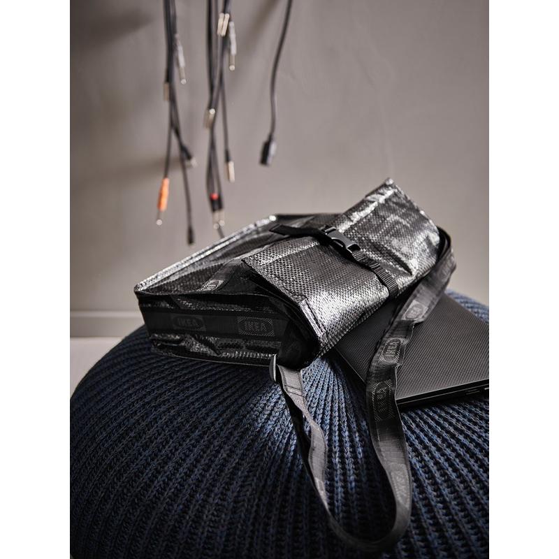 【IKEA/イケア/通販】OBEGRANSAD オーベグレンサッド ショルダーバッグ, ブラック[B](40525138) |  | 02