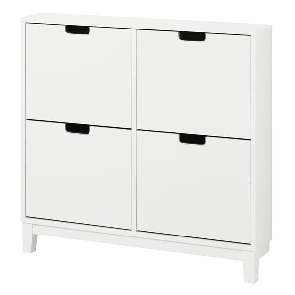 [IKEA/イケア/通販]STALL ステルシューズボックス2段×2, ホワイト,96x17x90 cm[E](40530267) | 