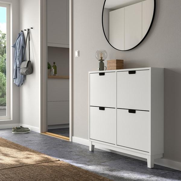 [IKEA/イケア/通販]STALL ステルシューズボックス2段×2, ホワイト,96x17x90 cm[E](40530267) |  | 01