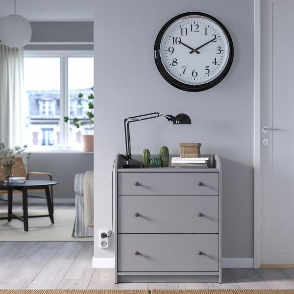 [IKEA/イケア/通販]BRAVUR ブラブール静音 掛け時計, ブラック,59 cm[D](40540474) |  | 02