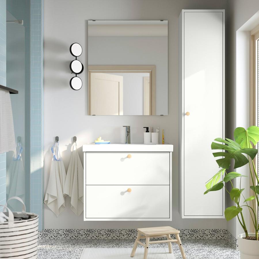 [IKEA/イケア/通販]HAVBACK ハーヴベック 洗面台 引き出し付き, ホワイト, 80x48x63 cm[E](40556530) |  | 01