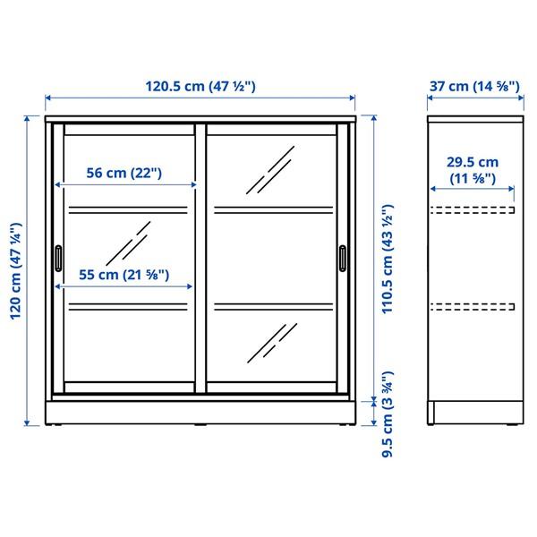 [IKEA/イケア/通販]TONSTAD トンスタードキャビネット ガラス引き戸付き, ブラウン ステインオーク……[HI](40556974) |  | 04