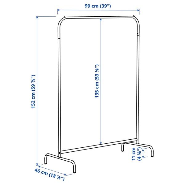 [IKEA/イケア/通販]MULIG ムーリッグハンガーラック, ブラック,99x152 cm[E](40561843) |  | 02