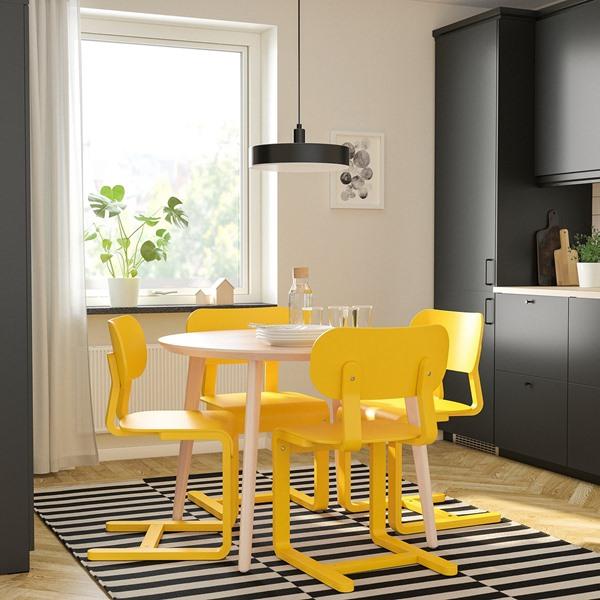 [IKEA/イケア/通販]LYCKAN リッカンチェア, イエロー/バーチ材突き板[D](40569226) |  | 01