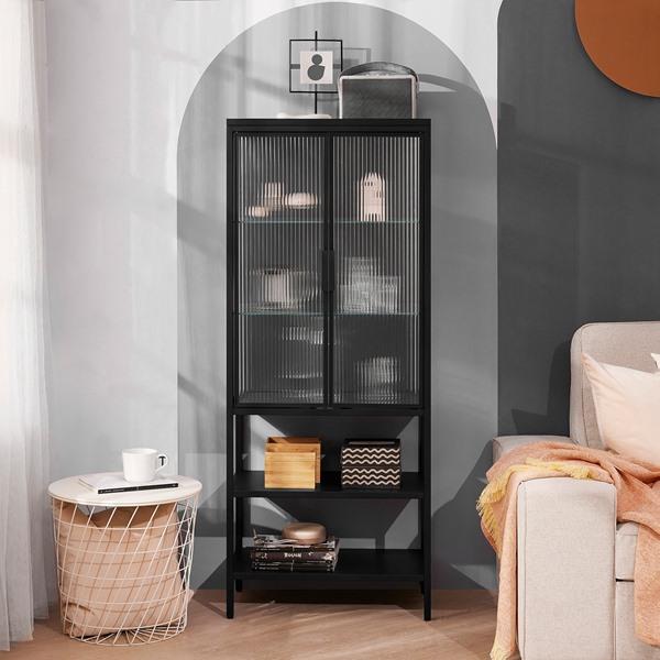 [IKEA/イケア/通販]MOSSJON モスショーンコレクションケース 扉2枚付き, チャコール,60x34x146 cm[J](40573172) |  | 02