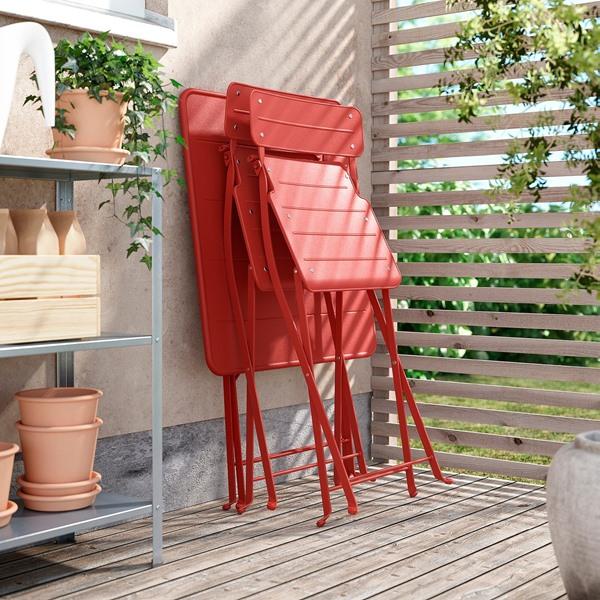 [IKEA/イケア/通販]SUNDSO スンドソー折りたたみチェア, ブライトレッド 屋外用[E](40576175) |  | 02