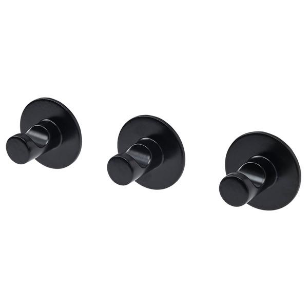 [IKEA/イケア/通販]SKOGHALL スコグハルフック 接着シール付き, ブラック[A](40579230) | 