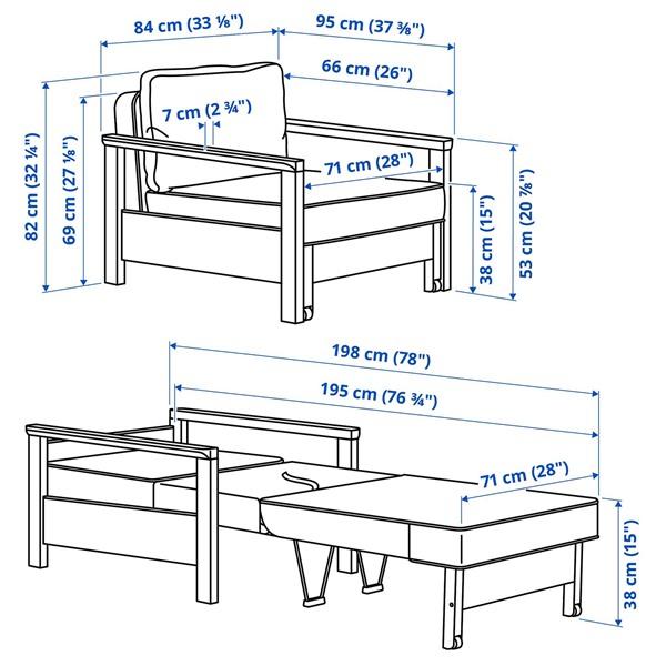 [IKEA/イケア/通販]TORNSBORG トルンスボリパーソナルチェアベッド, ナッゲン ベージュ/パイン材[J](40586099) |  | 05