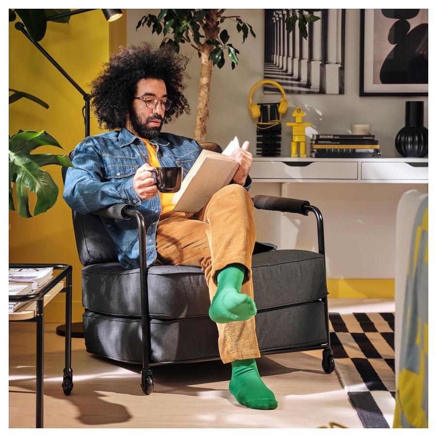 [IKEA/イケア/通販]BRANNBOLL ブレンボール ゲーミングラウンジチェア, ヴィースレ ダークグレー[J](40586612)の画像