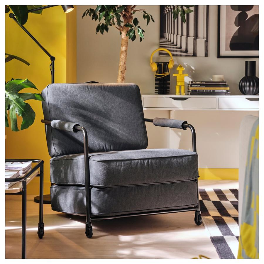 [IKEA/イケア/通販]BRANNBOLL ブレンボール ゲーミングラウンジチェア, ヴィースレ ダークグレー[J](40586612)の画像