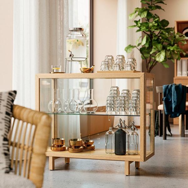[IKEA/イケア/通販]STOCKHOLM 2025 ストックホルム 2025コレクションケース, オーク材突き板,100x40x86 cm[FH](40586693) |  | 01