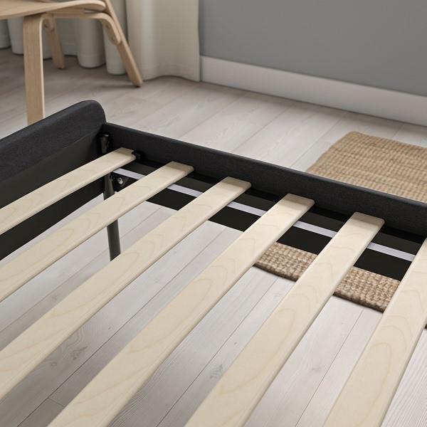 [IKEA/イケア/通販]SLATTUM スラットゥムファブリックベッドフレーム, ヴィースレ ダークグレー,97x196 cm[I](40586706) |  | 04