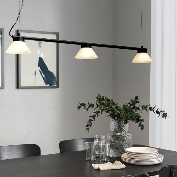 [IKEA/イケア/通販]SAMBORD サムボールドペンダントランプ ランプ3個付き, ブラック/ホワイト[D](40586966) |  | 01