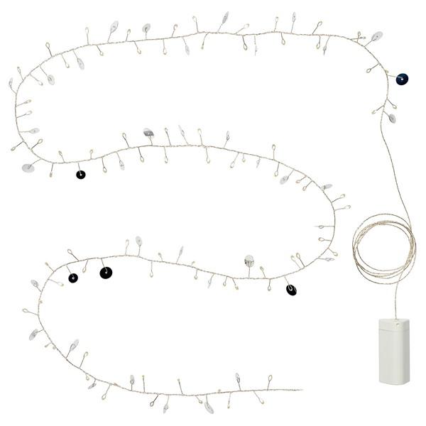 [IKEA/イケア/通販]STRALA ストローラLEDライトチェーン 全80球, 電池式 水玉/シルバーカラー[A](40593014) | 