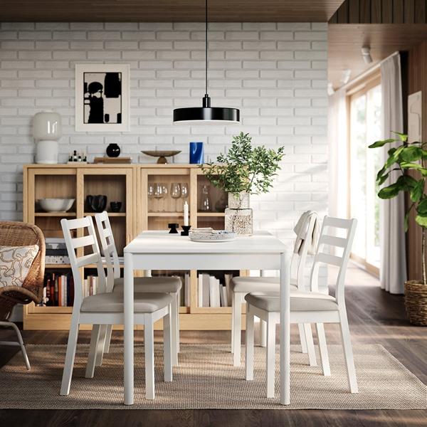 [IKEA/イケア/通販]TONSTAD トンスタードチェア, オフホワイト/フリードトゥナ ライトベージュ[F](40594037) |  | 01