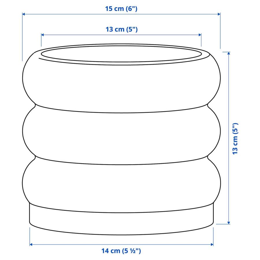 [IKEA/イケア/通販]HASSELBUKETT ハッセルブケット 鉢カバー, 室内/屋外用/ベージュ, 12 cm[A](40595918) |  | 06