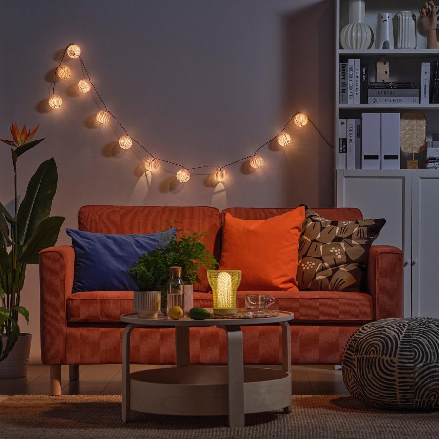 [IKEA/イケア/通販]SOLVINDEN ソルヴィンデン LEDライトチェーン 全12球, 電池式 ピンク[A](40615488) |  | 01