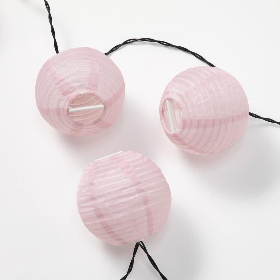 [IKEA/イケア/通販]SOLVINDEN ソルヴィンデン LEDライトチェーン 全12球, 電池式 ピンク[A](40615488) |  | 04