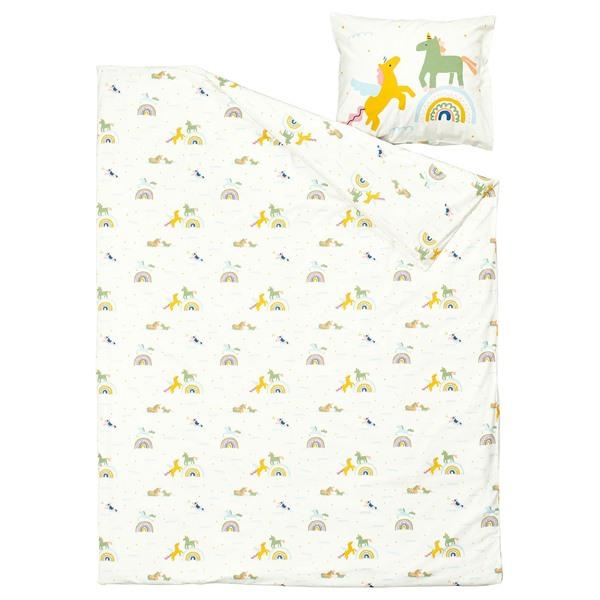 [IKEA/イケア/通販]BARNDROM バーンドローム掛け布団カバー＆枕カバー, ホワイト マルチカラー/ユニ……[A](40622714) |  | 01
