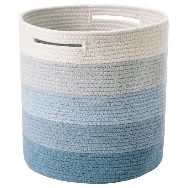 [IKEA/イケア/通販]LILLAKRE リルオークレバスケット, 編み込み/ブルー マルチカラー,30x30 cm[C](40631884) | 