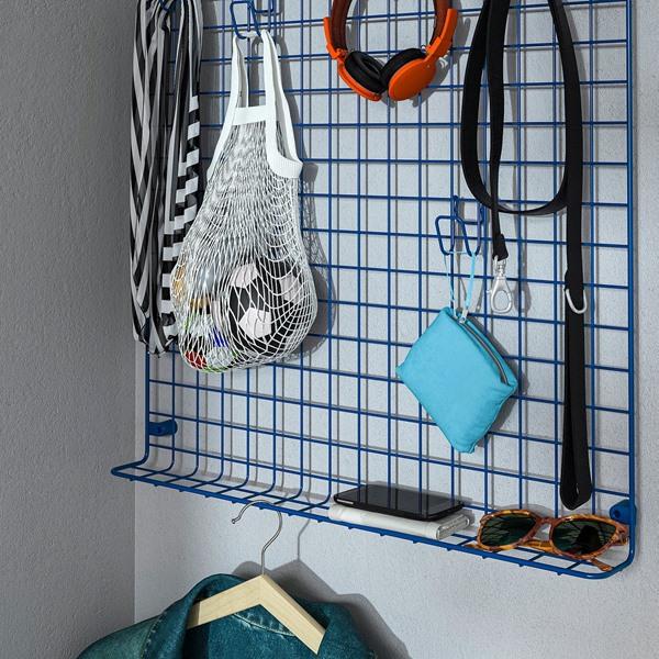 [IKEA/イケア/通販]GREJIG グレイグウォールグリッド レール付き, ブルー,58x59 cm[D](40633492) |  | 02