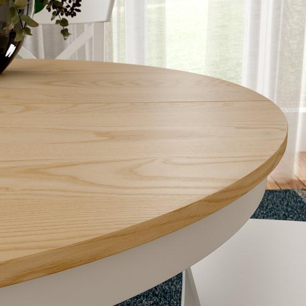[IKEA/イケア/通販]ROSENTORP ローセントルプ伸長式テーブル, アッシュ材突き板/ホワイト,110/155 cm[3](40652843) |  | 02