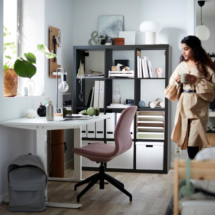 [IKEA/イケア/通販]KALLAX カラックス シェルフユニット, ブラックブラウン, 112x147 cm[II](00409937) |  | 05