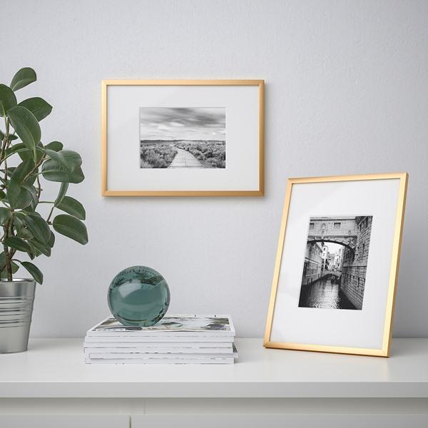 【IKEA/イケア/通販】LOMVIKEN ロムヴィーケン フレーム, ゴールドカラー[B](00419390) |  | 02