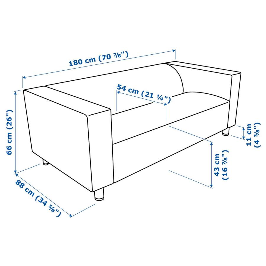 [IKEA/イケア/通販]KLIPPAN クリッパン2人掛けソファ, ヴィースレ グレー[LD](49010615) |  | 08