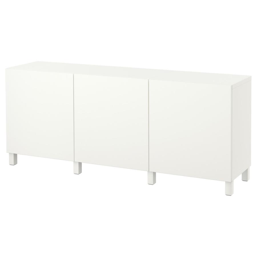 【IKEA/イケア/通販】BESTA ベストー 収納コンビネーション 扉付, ホワイト/ラップヴィーケン/ストゥッバルプ ホワイト,…[18](49187459) | 