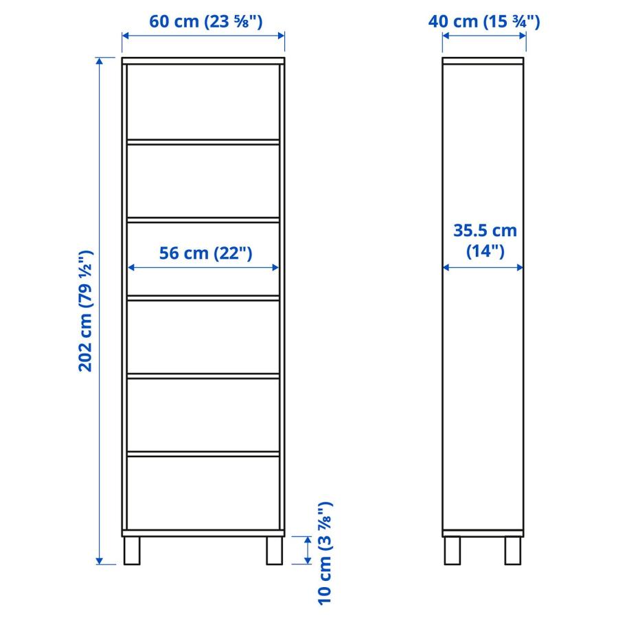 [IKEA/イケア/通販]BESTA ベストー キャビネットユニット, ブラックブラウン, 60x40x202 cm[8](49284988) |  | 03