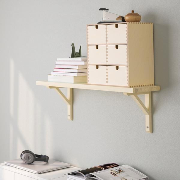 【IKEA/イケア/通販】TRANHULT トランフルト / SANDSHULT サンドスフルト ウォールシェルフ, アスペン,…[3](49326097) |  | 01